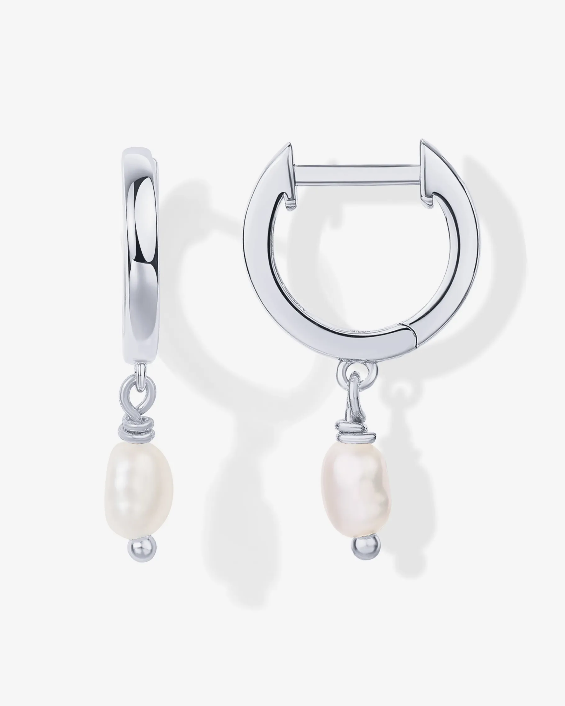 PAVOI Dangle & Threader|Huggies-Drop Pearl Huggies
