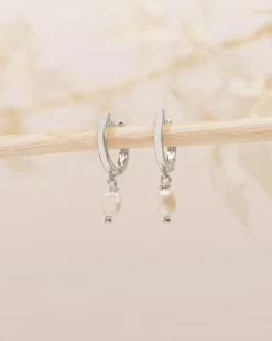 PAVOI Dangle & Threader|Huggies-Drop Pearl Huggies