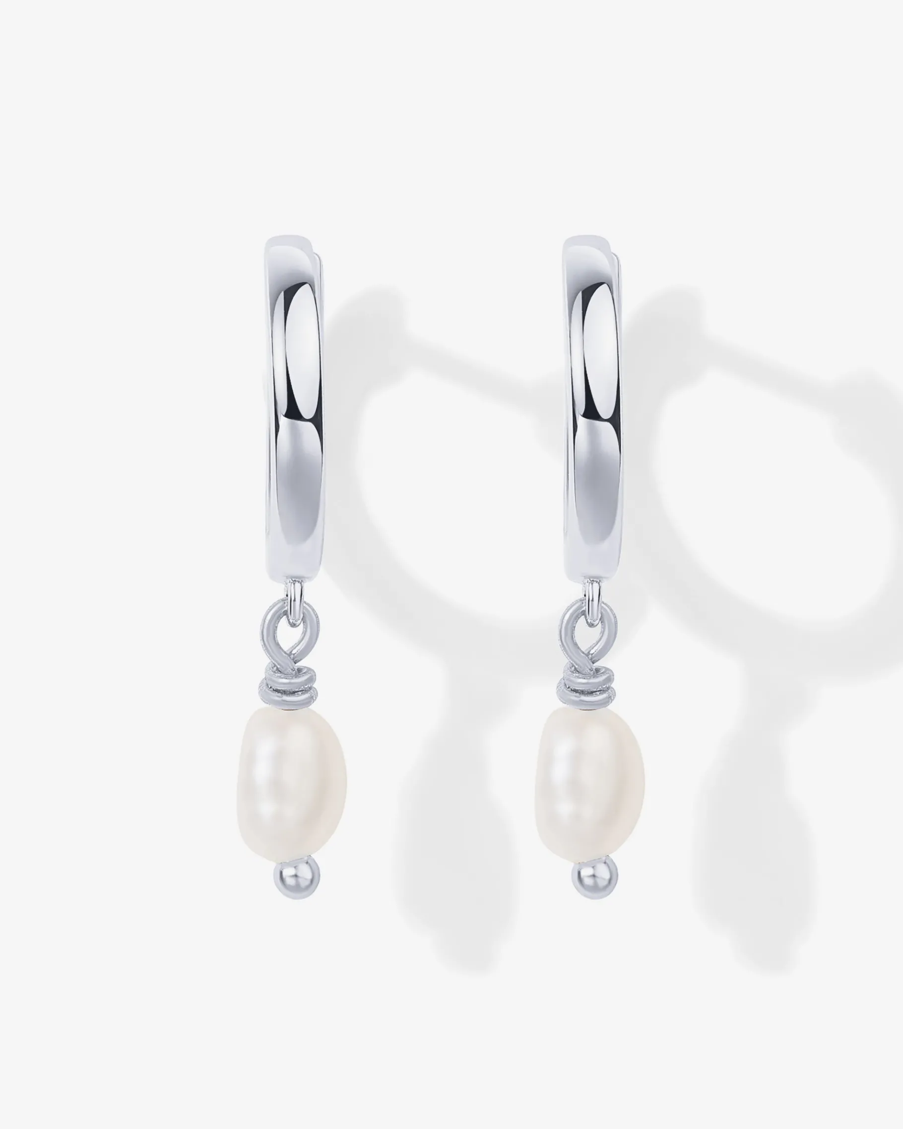 PAVOI Dangle & Threader|Huggies-Drop Pearl Huggies