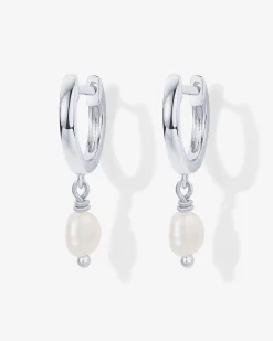 PAVOI Dangle & Threader|Huggies-Drop Pearl Huggies