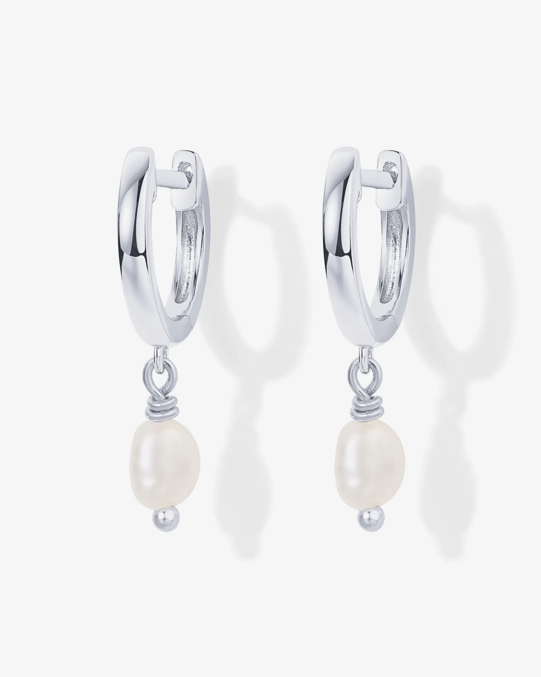 PAVOI Dangle & Threader|Huggies-Drop Pearl Huggies