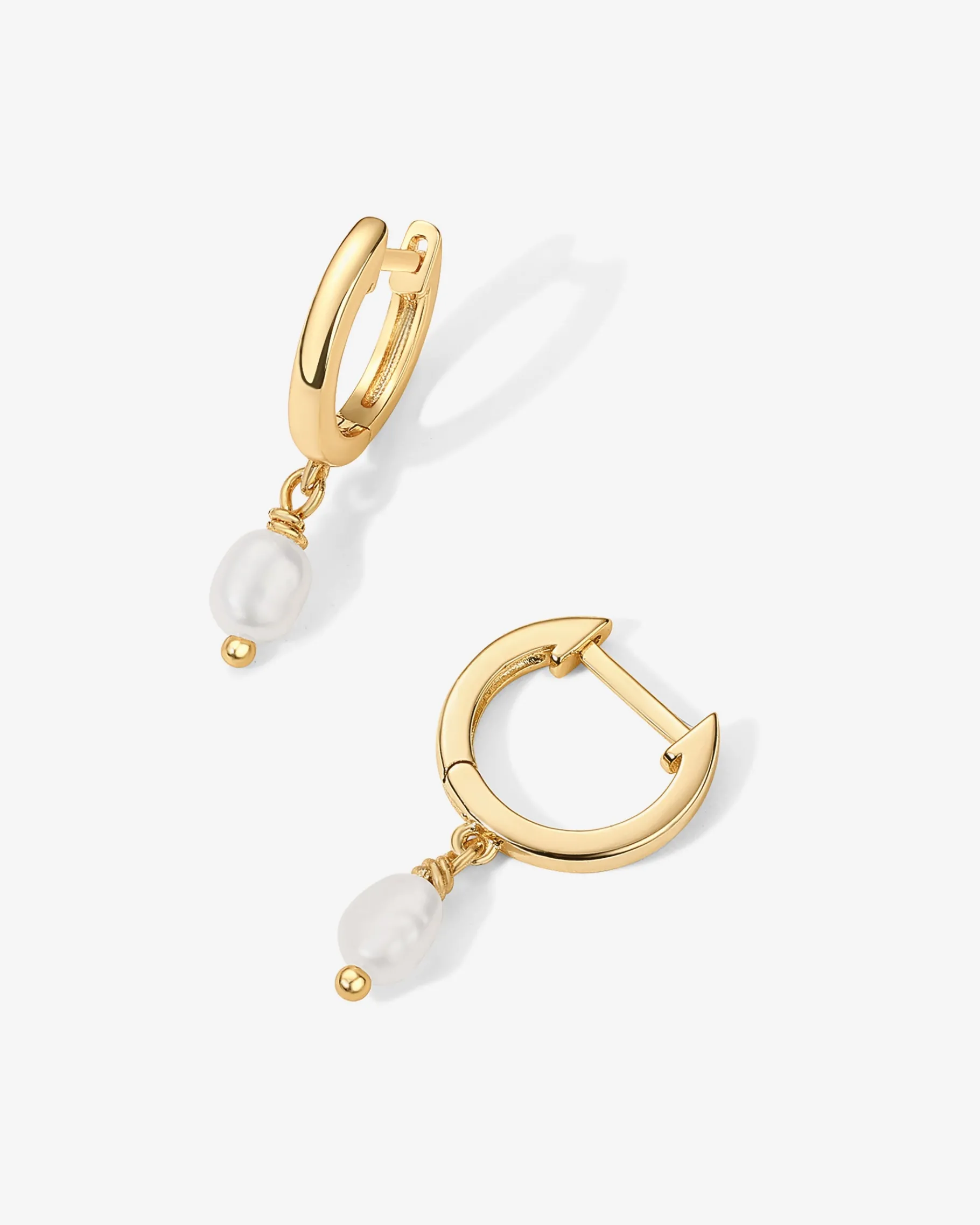 PAVOI Dangle & Threader|Huggies-Drop Pearl Huggies