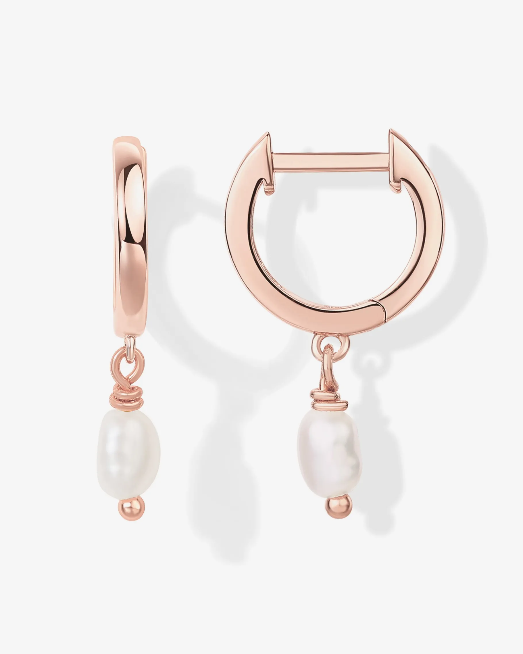 PAVOI Dangle & Threader|Huggies-Drop Pearl Huggies