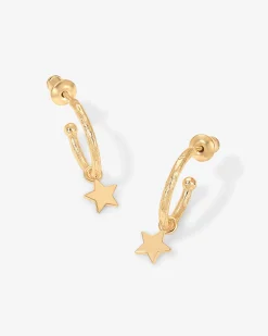 PAVOI Dangle & Threader|Hoops-Drop Star Hoops