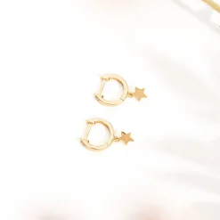 PAVOI Dangle & Threader|Huggies-Drop Star Huggies