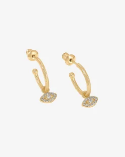 PAVOI Dangle & Threader|Hoops-Evil Eye Hoops