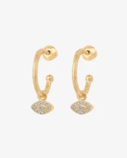 PAVOI Dangle & Threader|Hoops-Evil Eye Hoops