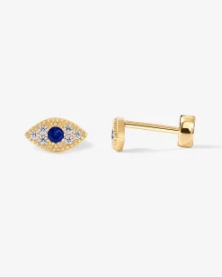 PAVOI Flat Backs|Studs-Evil Eye Screw Back Stud