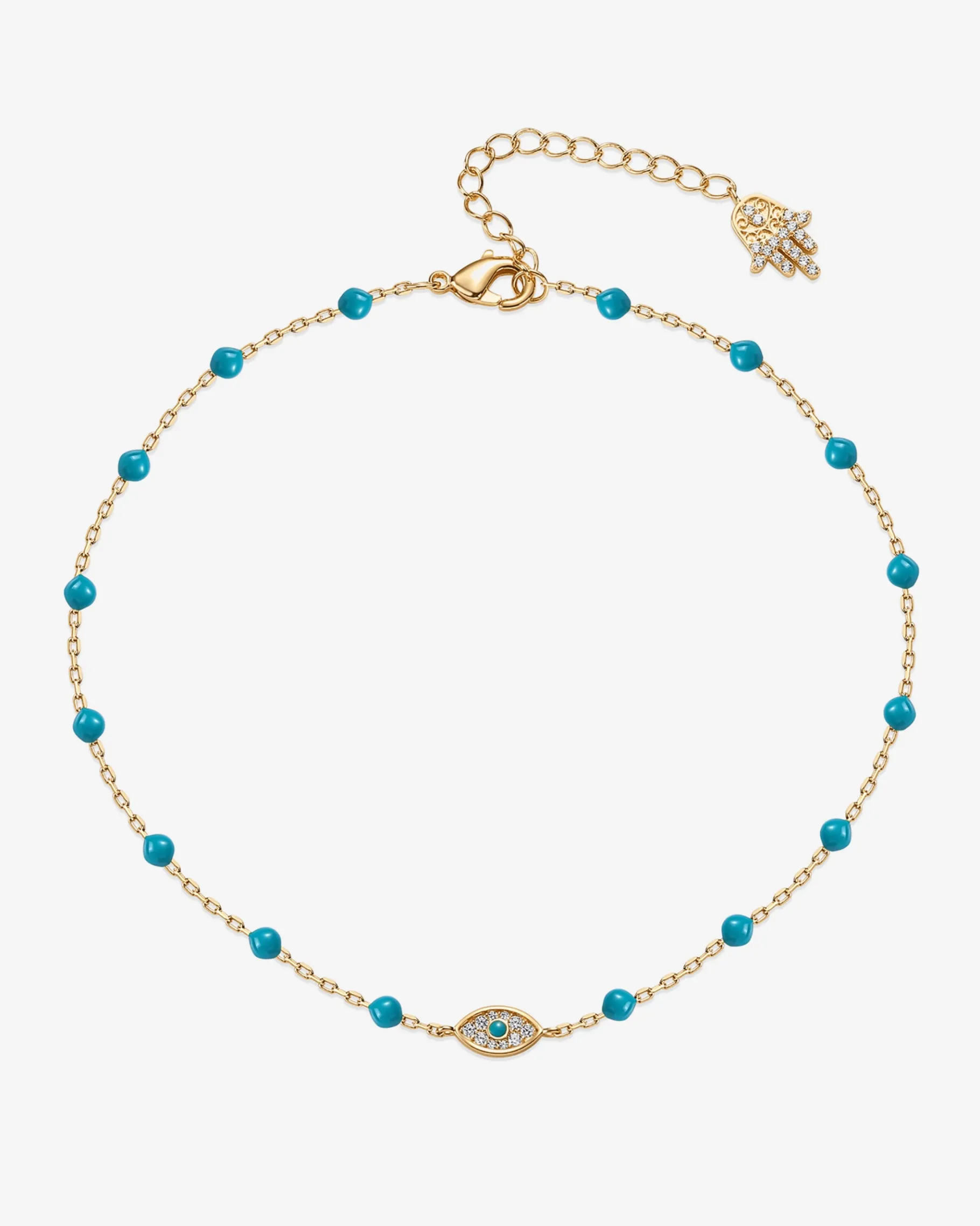 PAVOI All Anklets-Evil Eye u0026 Hamsa Anklet