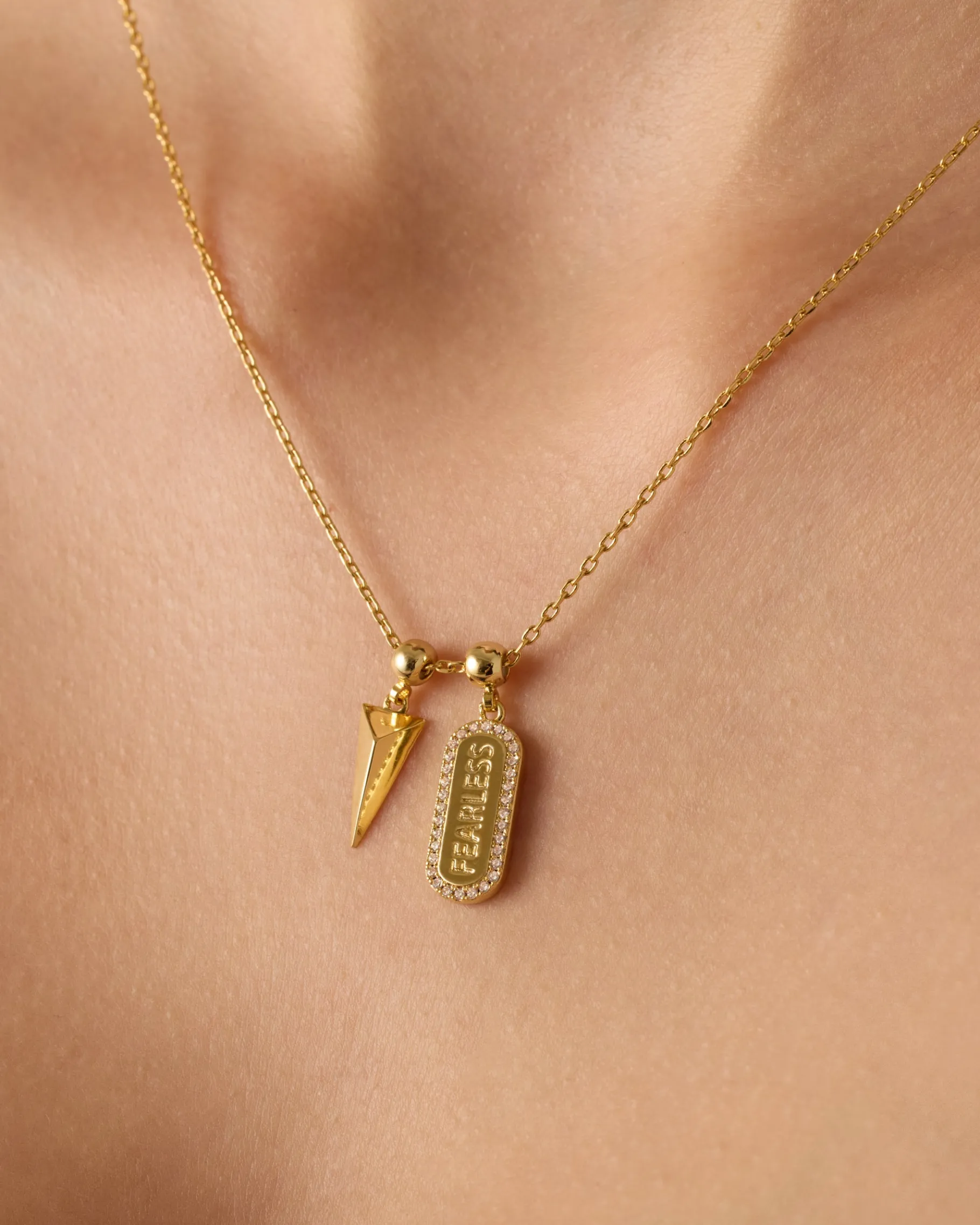PAVOI Charms|Pendants-Fearless Mood Charm Necklace