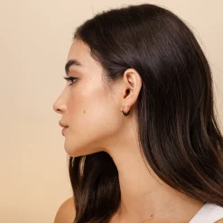 PAVOI Hoops-Flat Gold Hoops
