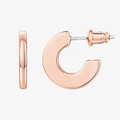 PAVOI Hoops-Flat Gold Hoops