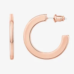 PAVOI Hoops-Flat Gold Hoops
