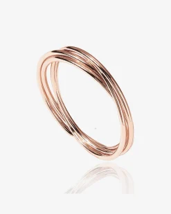 PAVOI Stackable|Anxiety-Four Ways Spinning Anxiety Ring