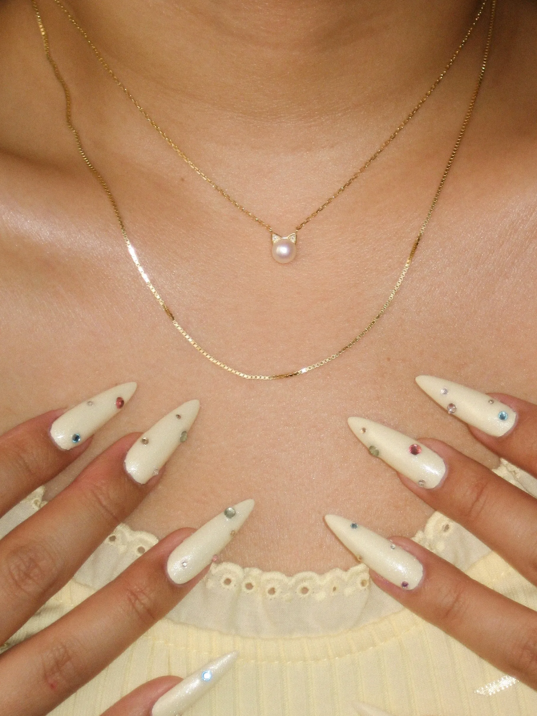 PAVOI Pearls|Pendants-Freshwater Cultured Cat Pearl Necklace