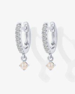 PAVOI Dangle & Threader|Huggies-Freshwater Pearl Huggies