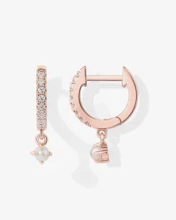 PAVOI Dangle & Threader|Huggies-Freshwater Pearl Huggies
