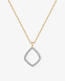 PAVOI Pendants-Geo Dangle Necklace