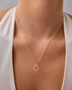 PAVOI Pendants-Geo Dangle Necklace