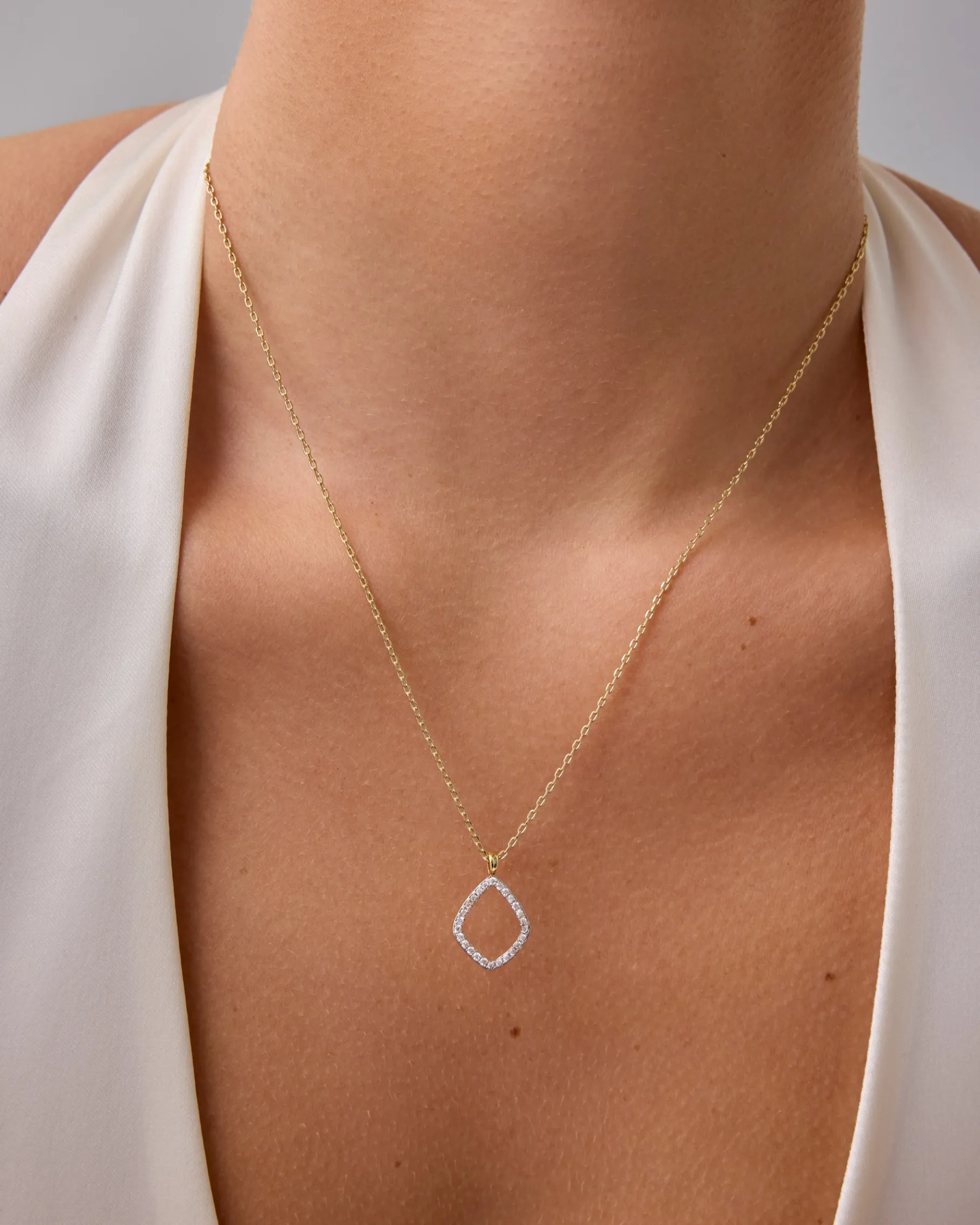 PAVOI Pendants-Geo Dangle Necklace