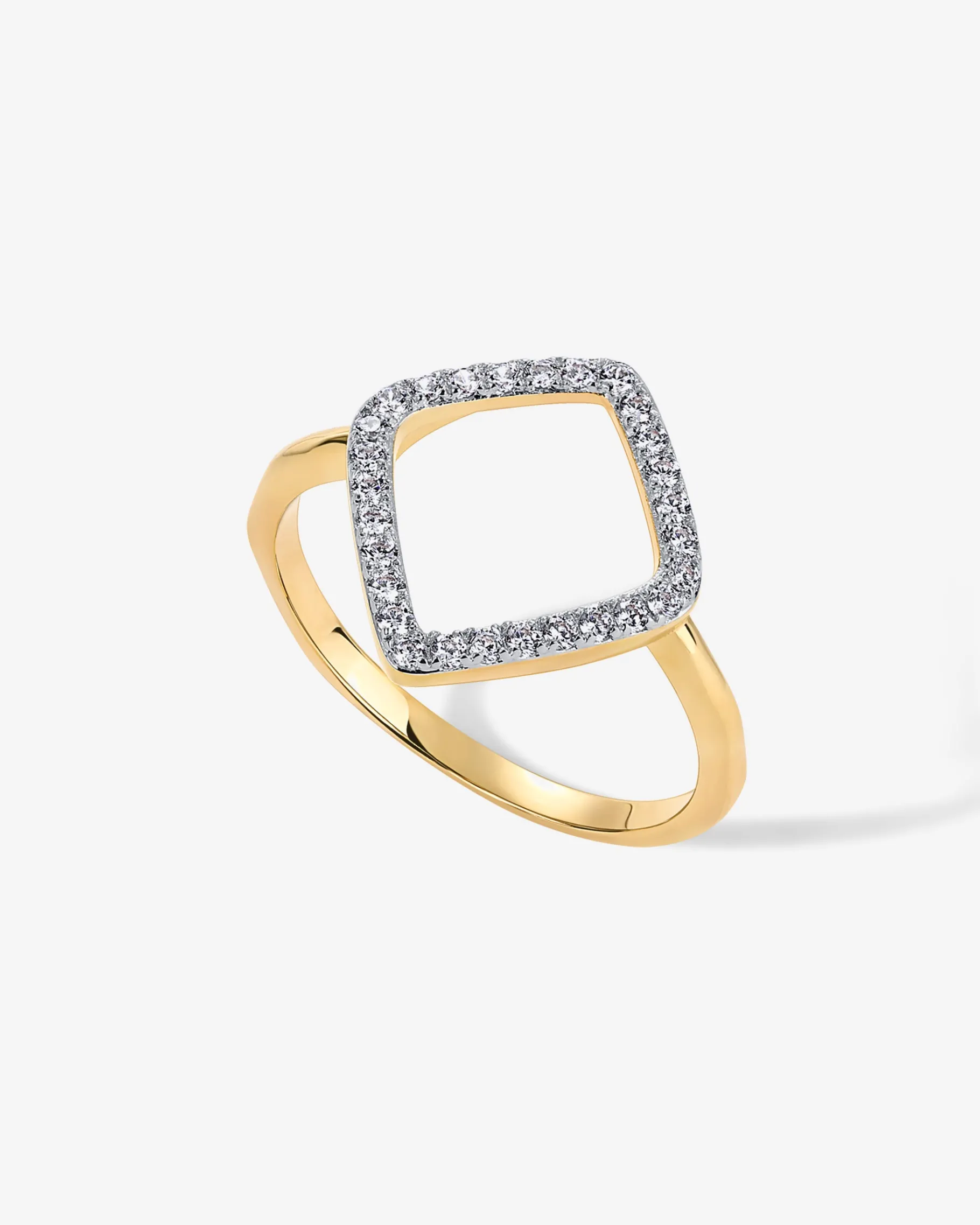 PAVOI Statement|Statement-Geo Diamond Ring
