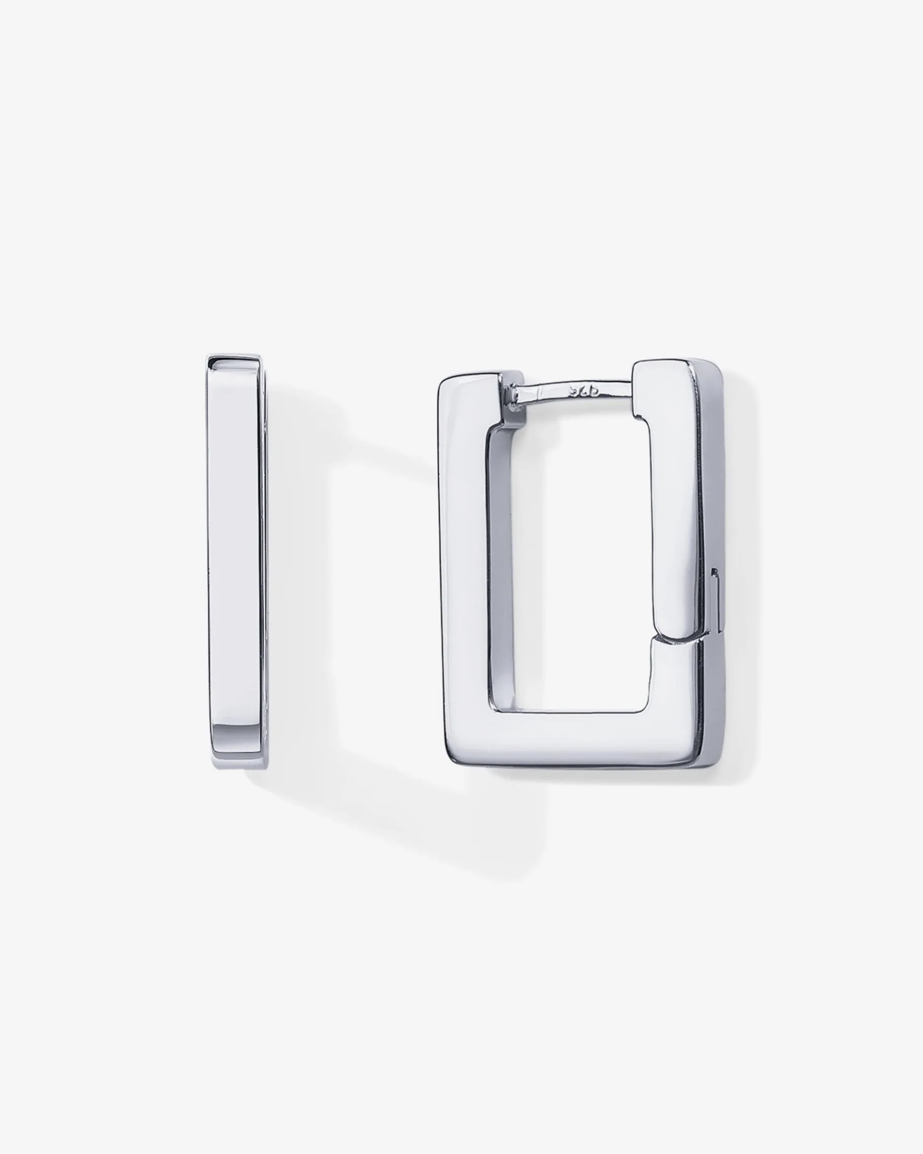 PAVOI Huggies|Hoops-Geometric Rectangle Hoop