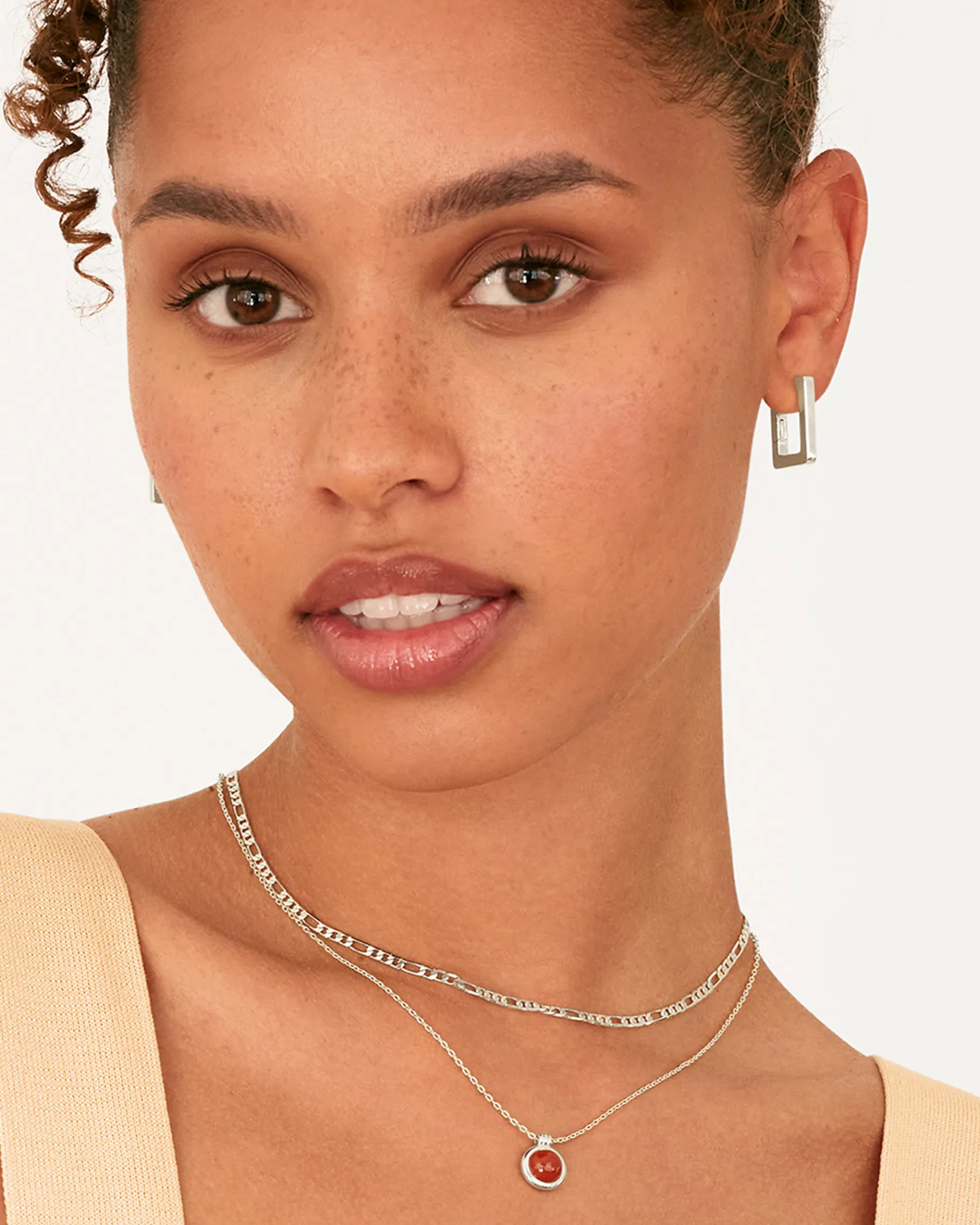 PAVOI Huggies|Hoops-Geometric Rectangle Hoop