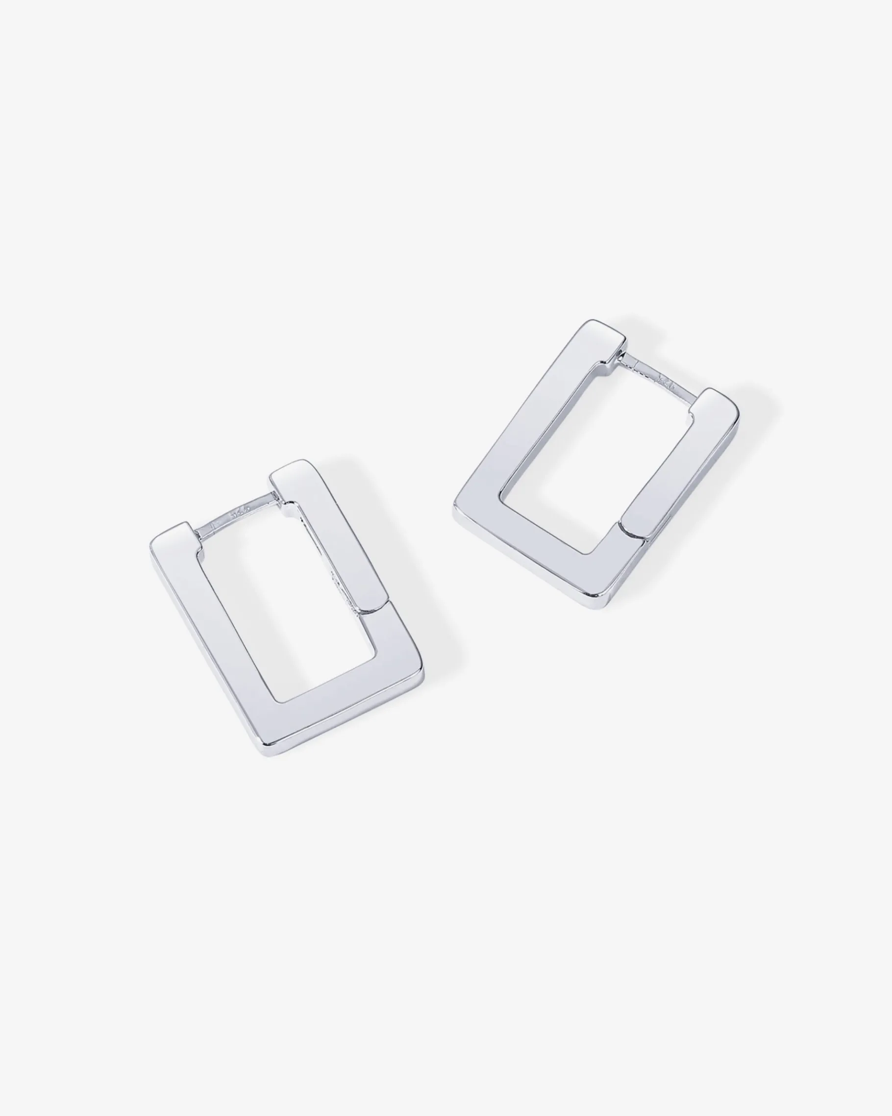 PAVOI Huggies|Hoops-Geometric Rectangle Hoop
