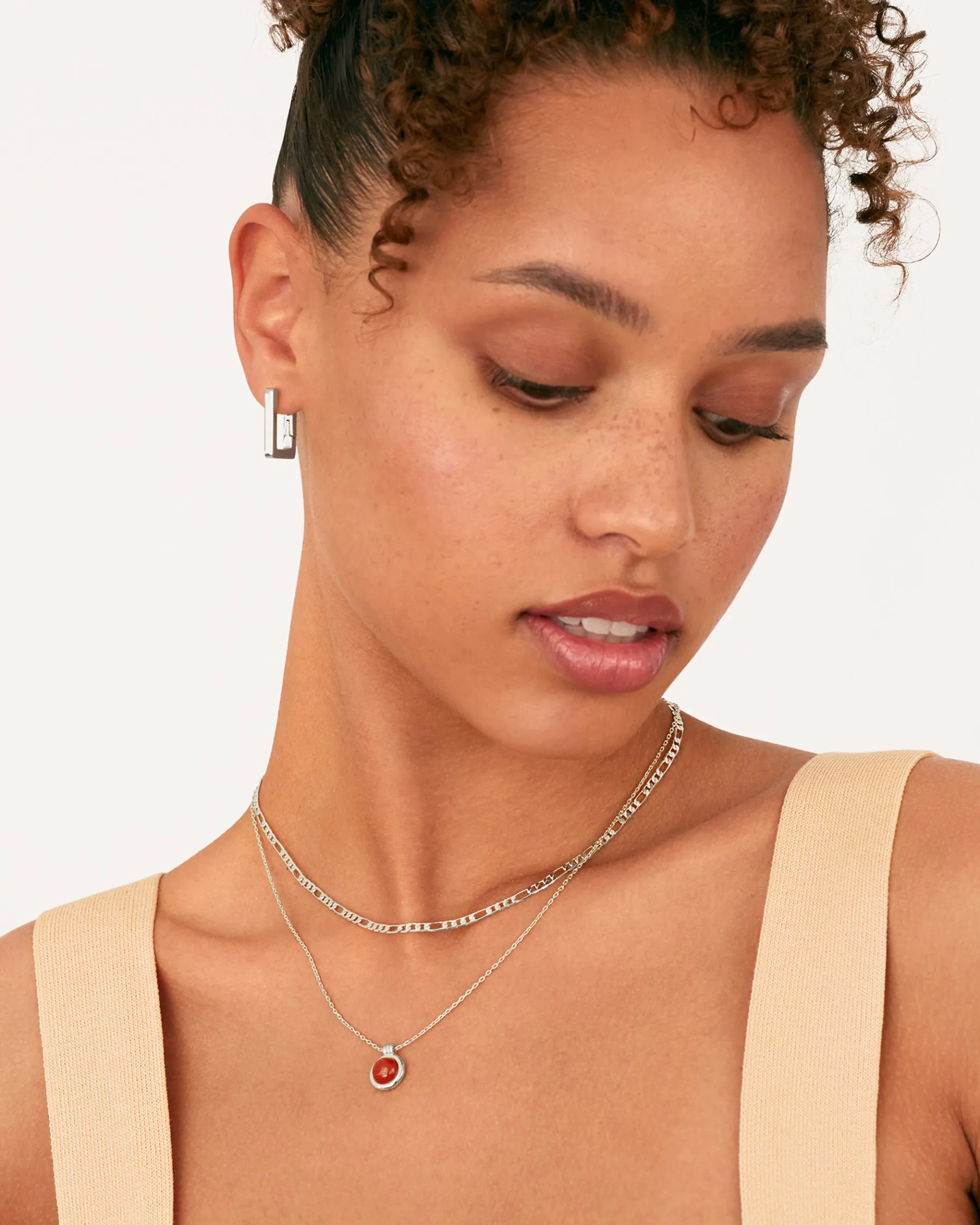 PAVOI Huggies|Hoops-Geometric Rectangle Hoop