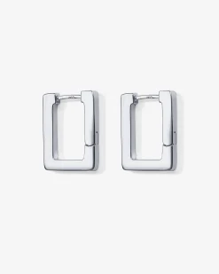 PAVOI Huggies|Hoops-Geometric Rectangle Hoop