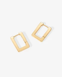 PAVOI Huggies|Hoops-Geometric Rectangle Hoop