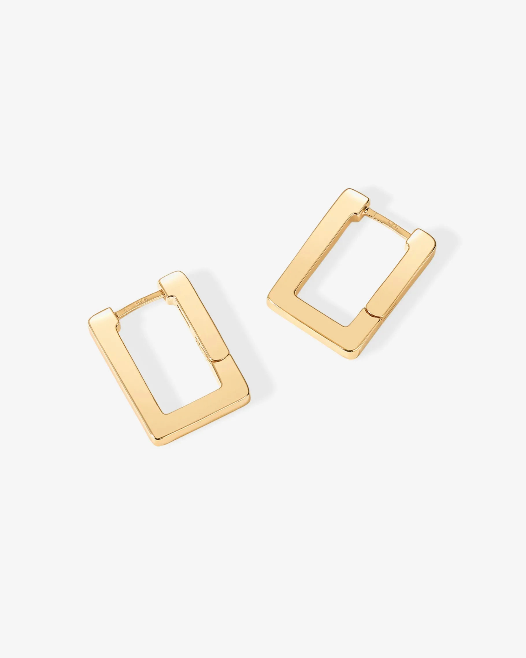 PAVOI Huggies|Hoops-Geometric Rectangle Hoop