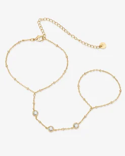 PAVOI Hand Chains-Glitter Wave Hand Chain