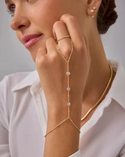 PAVOI Hand Chains-Glitter Wave Hand Chain
