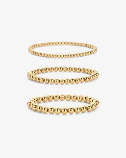 PAVOI Beaded-Gold Beaded Bracelet Trio