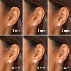 PAVOI Studs-Gold Freshwater Pearl Studs