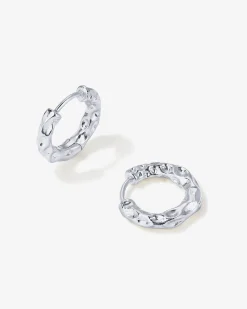 PAVOI Huggies|Hoops-Hammered Huggies