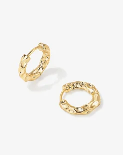 PAVOI Huggies|Hoops-Hammered Huggies