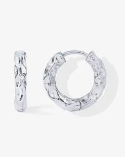 PAVOI Huggies|Hoops-Hammered Huggies