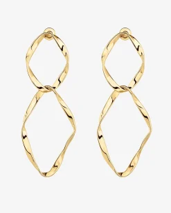 PAVOI Hoops|Dangle & Threader-Hammered Infinity Hoop