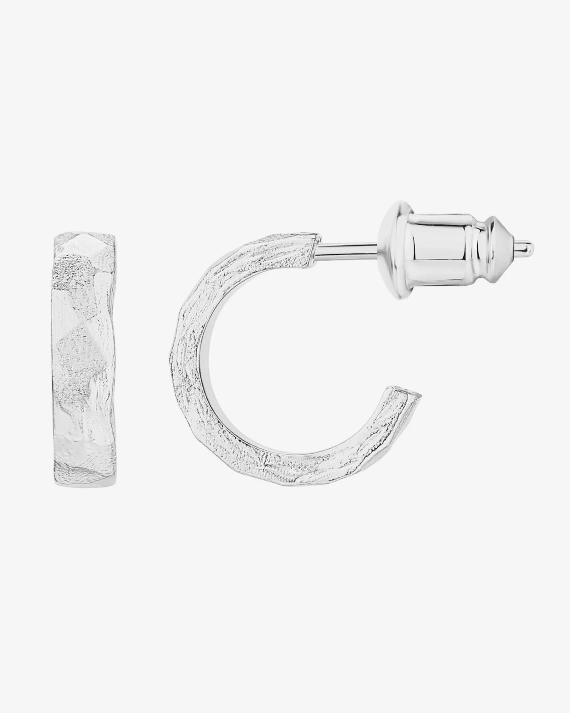 PAVOI Hoops-Hammered Thick Hoop