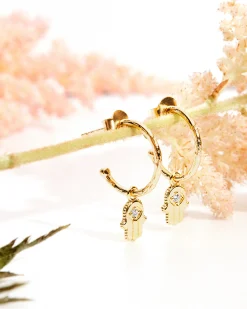 PAVOI Dangle & Threader|Hoops-Hamsa Hoops