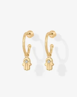 PAVOI Dangle & Threader|Hoops-Hamsa Hoops