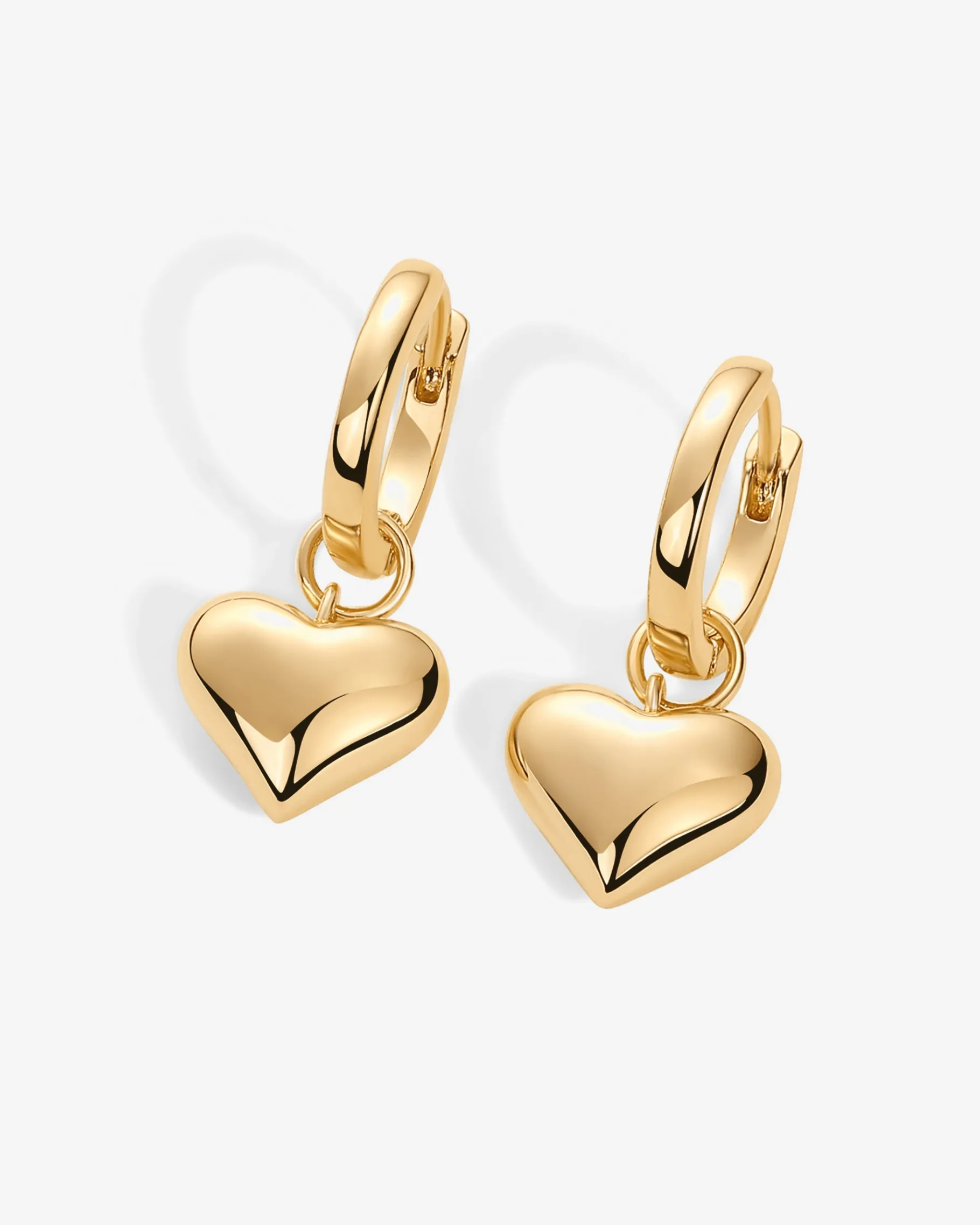 PAVOI Huggies-Heart Charm Earrings