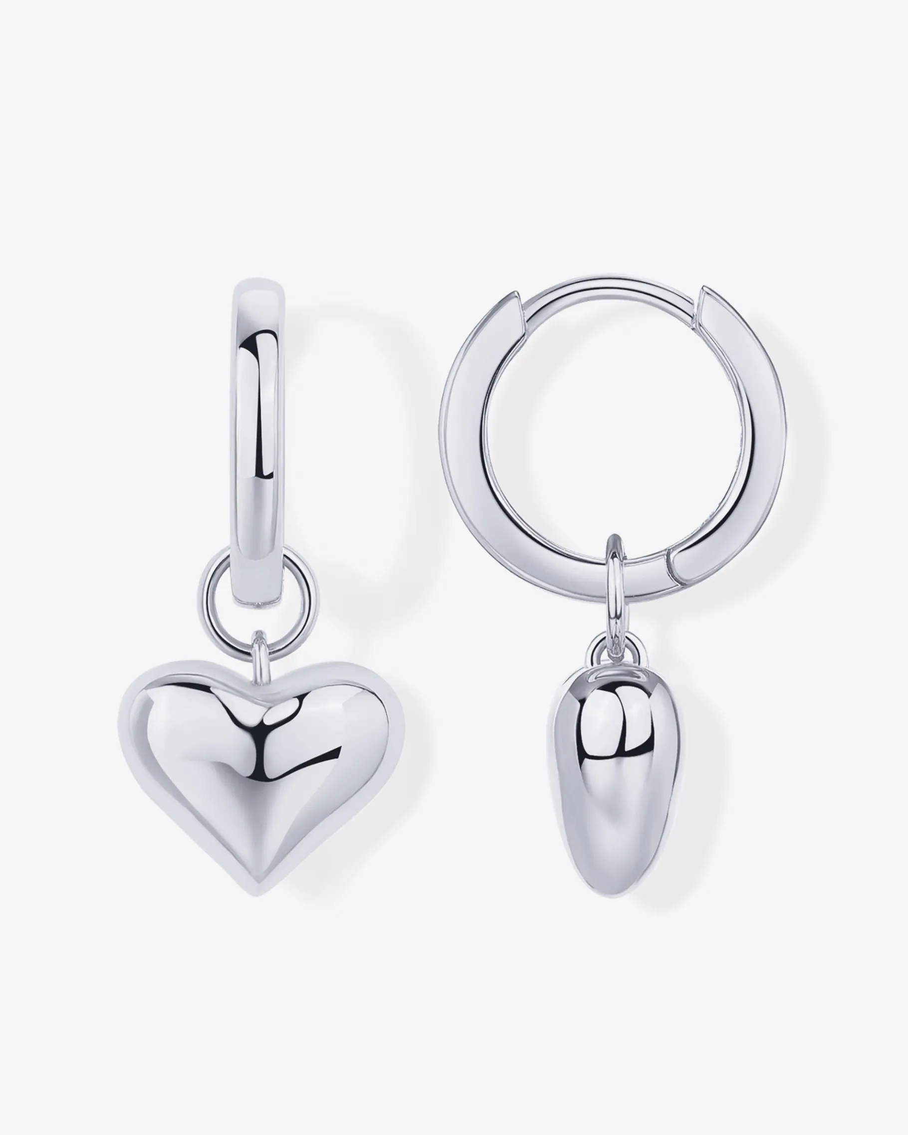 PAVOI Huggies-Heart Charm Earrings