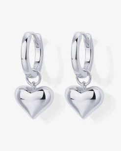 PAVOI Huggies-Heart Charm Earrings