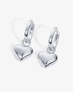 PAVOI Huggies-Heart Charm Earrings
