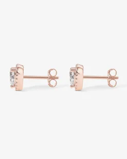 PAVOI Studs-Heart Halo Studs