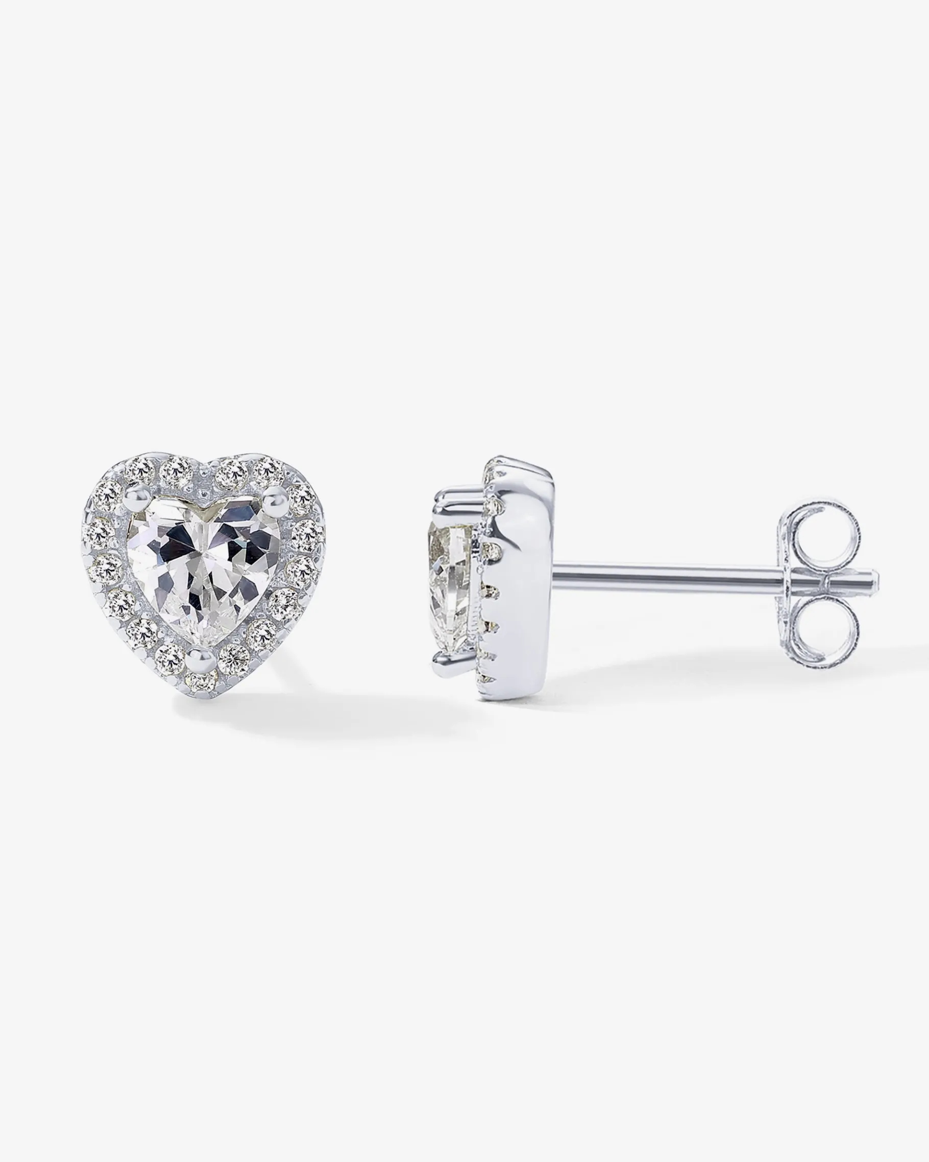 PAVOI Studs-Heart Halo Studs