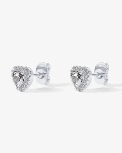 PAVOI Studs-Heart Halo Studs
